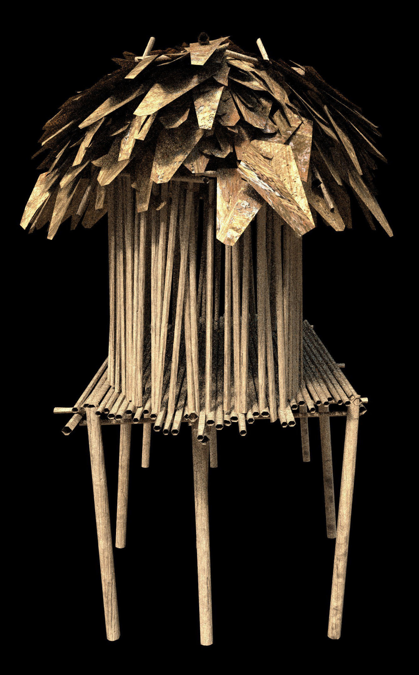 Forest House - PBR - Textured Low-poly 3D model_2