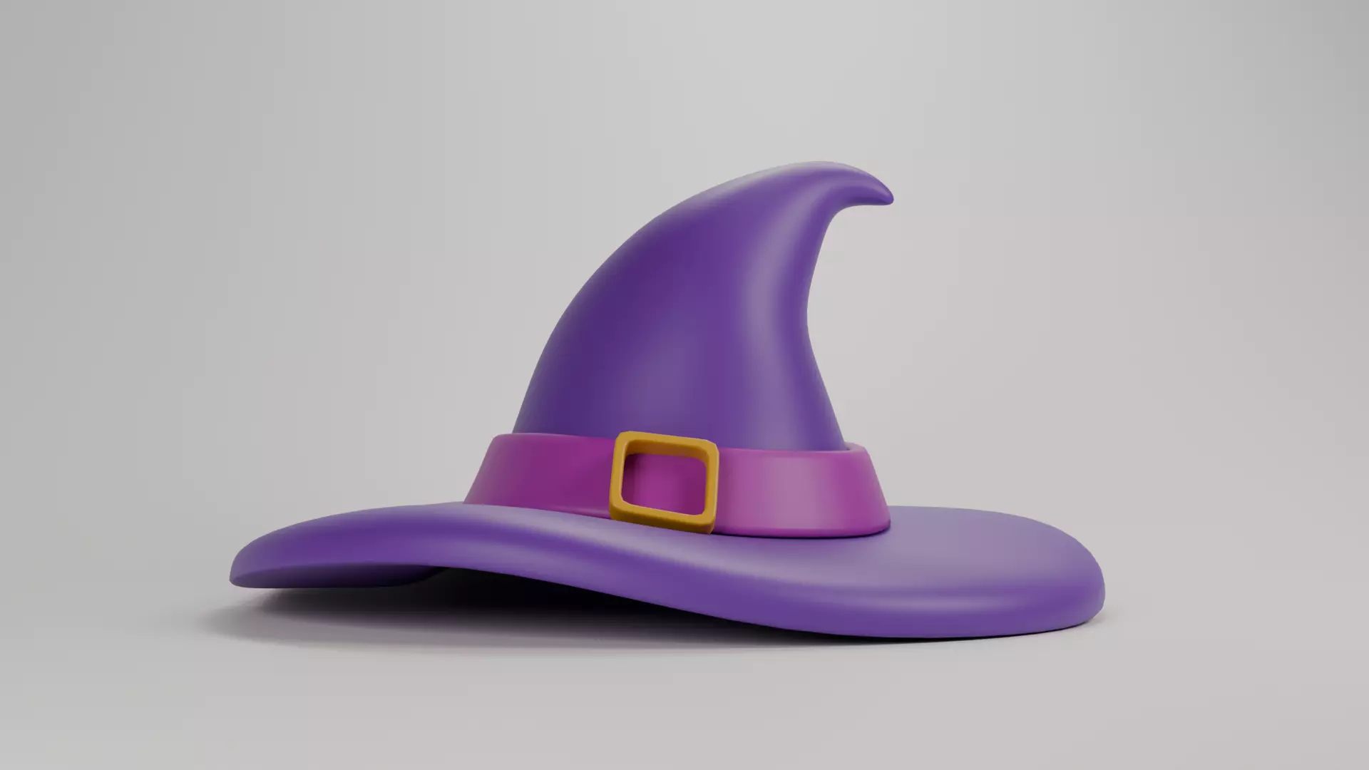 Witch Hat Low-poly 3D model