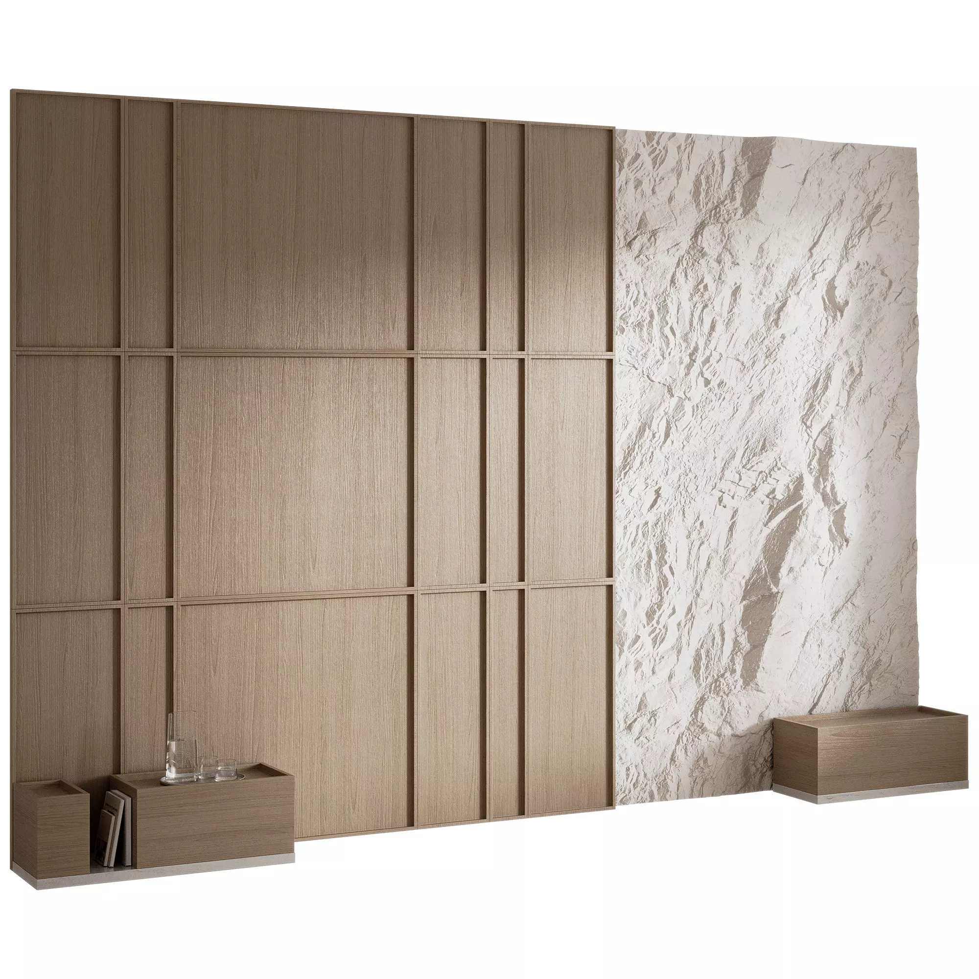 3d wall panel 33 3D model