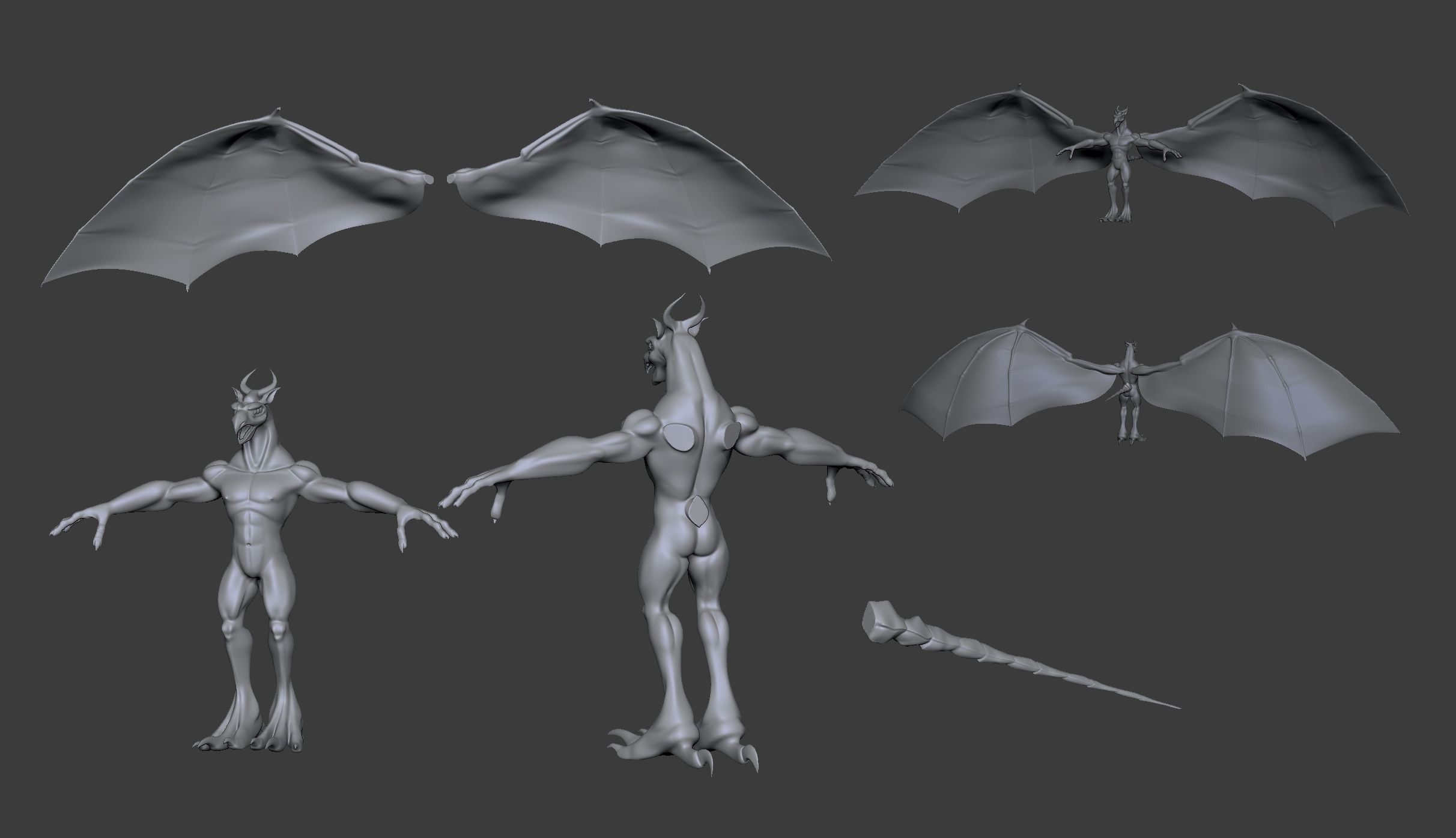 Puff The Magic Scary 6 Eyed Dragon AAA 3D print model_13