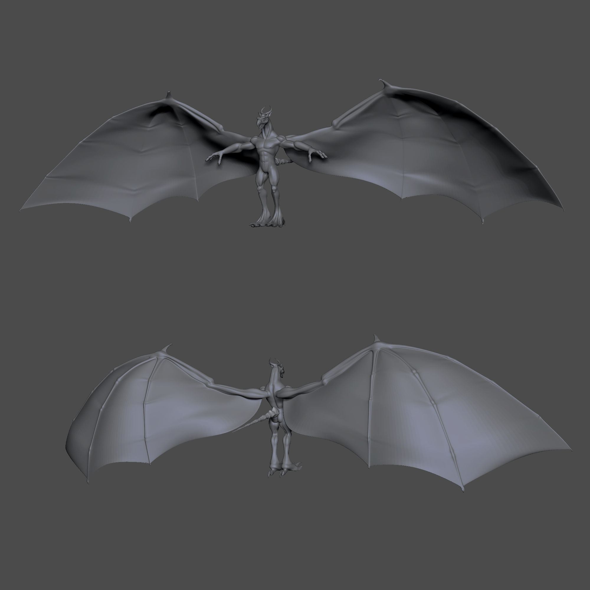 Puff The Magic Scary 6 Eyed Dragon AAA 3D print model_17