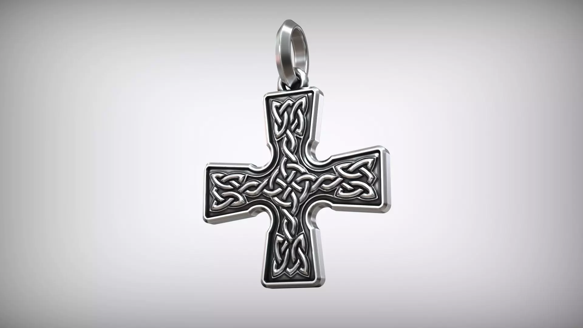 Celtic Knot Pendant Traditional Celtic Interlace Nordic Cross Free 3D print model