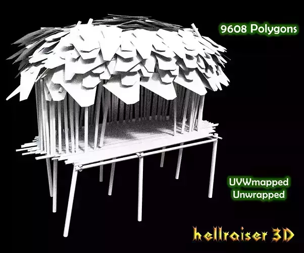 Forest House Low-poly 3D model