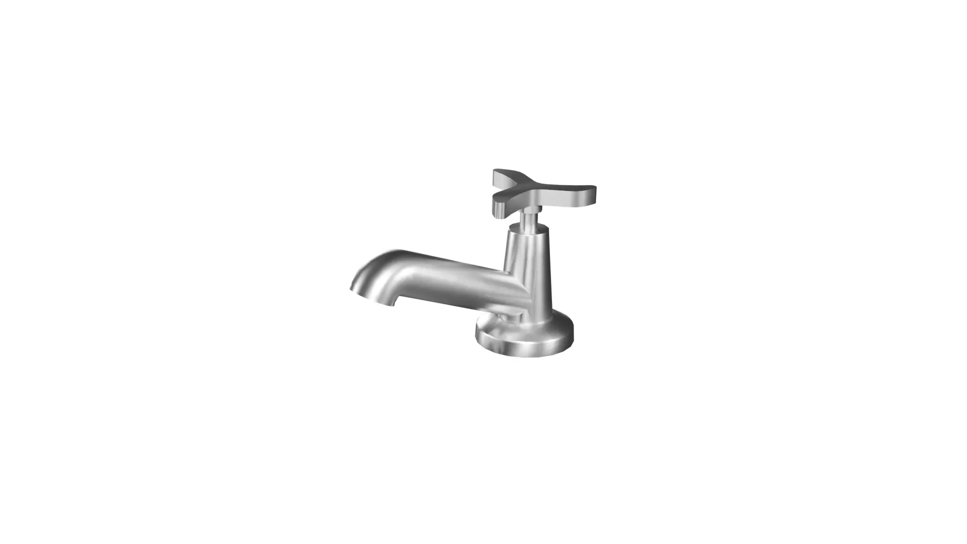 Classic Countertop Bathroom Faucet Low-poly 3D model