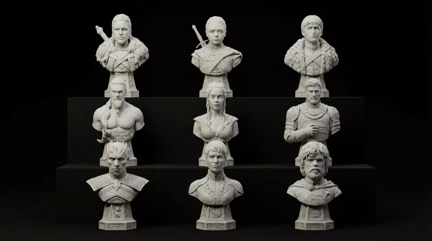 Bust collection Game of Thrones 3D print model