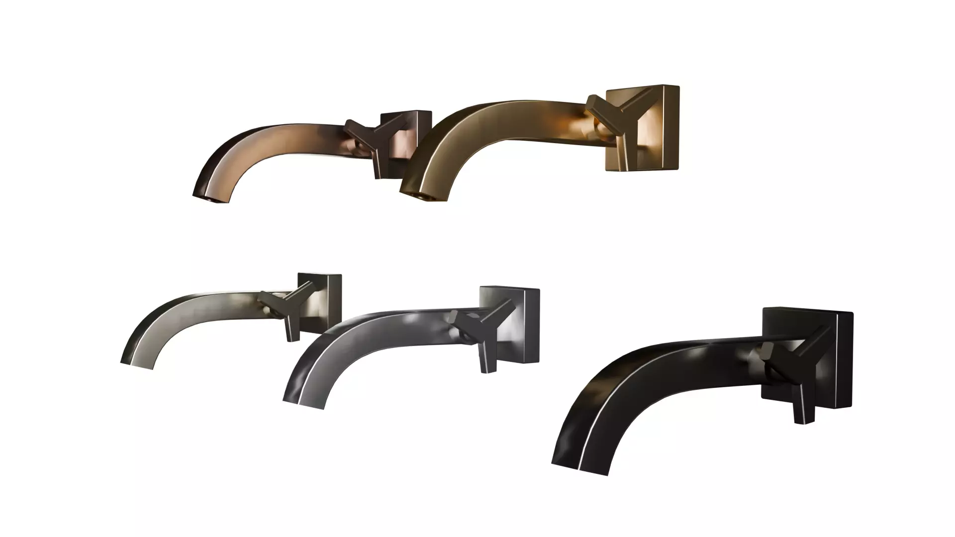 Wall-mounted Bathroom Faucet - DocolCity Low-poly 3D model