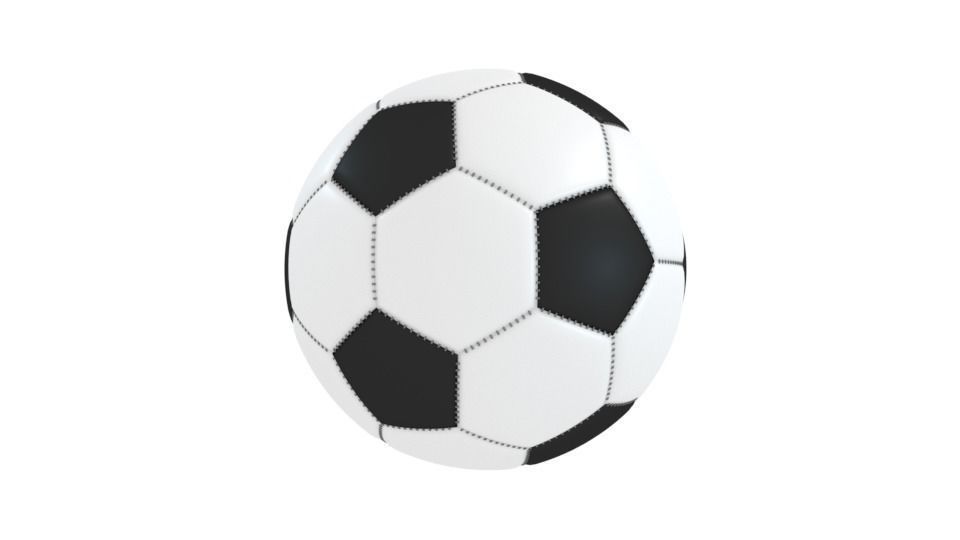 Football soccer ball 3D model_0