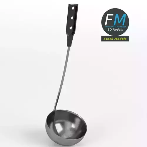 Ladle dipper scoop 3D model