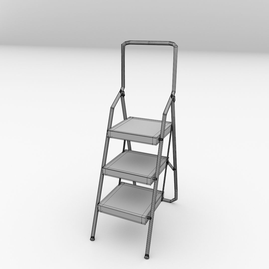 Step Ladders 3D model_4