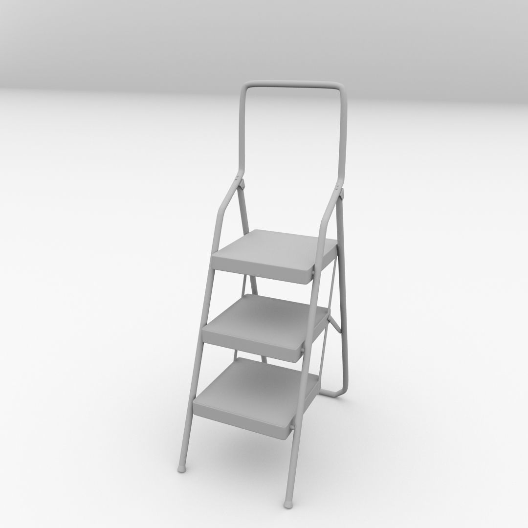 Step Ladders 3D model_3