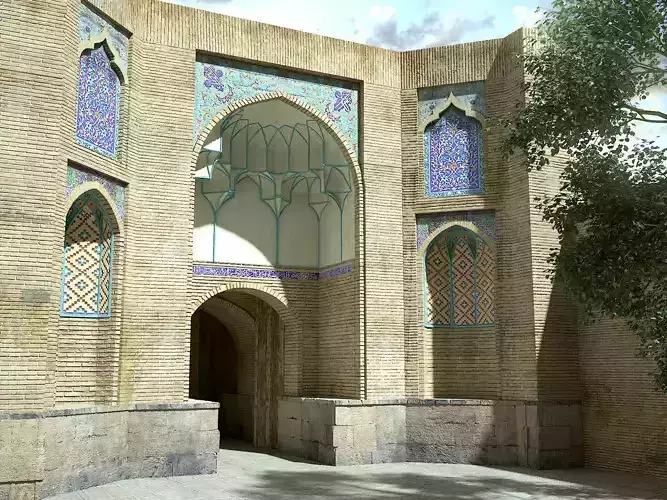 persian architecture old temple