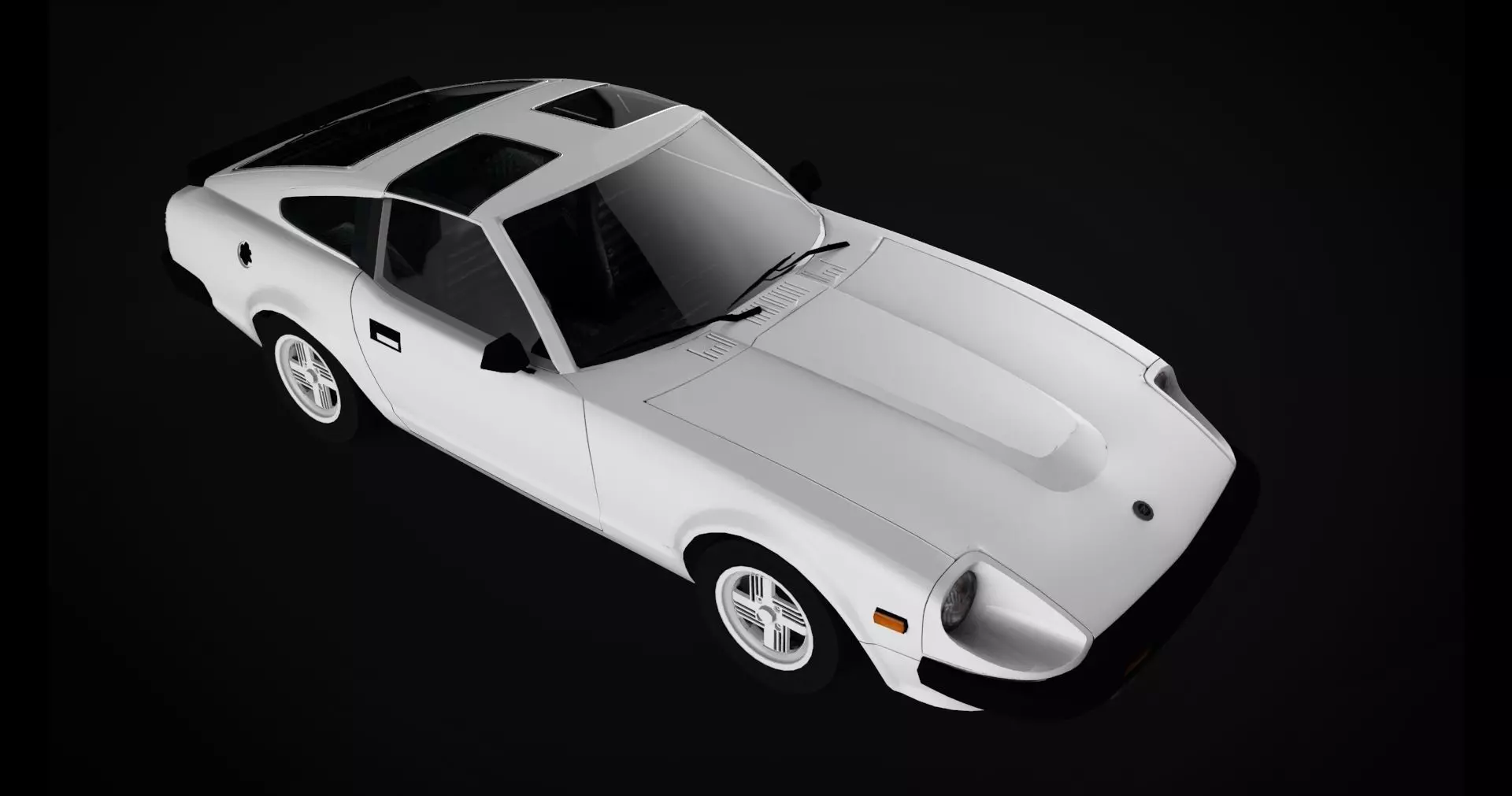 Nissan 280Z Low-poly 3D model_0