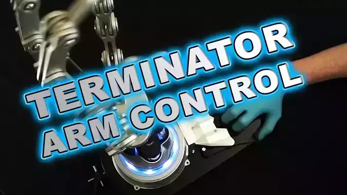 Terminator arm control 3D print model