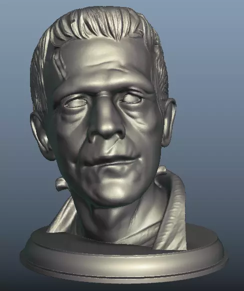 Frankenstein bust 3D model 3D printable | CGTrader