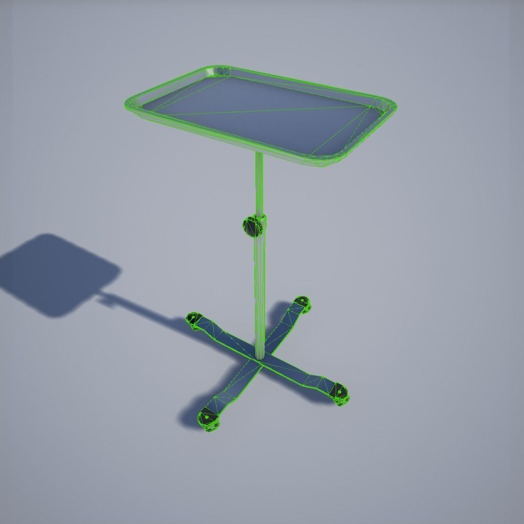 Operating Room Stands and Basins Low-poly 3D model_1
