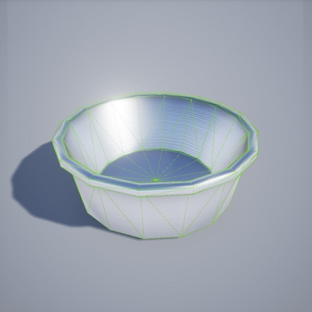 Operating Room Stands and Basins Low-poly 3D model_4