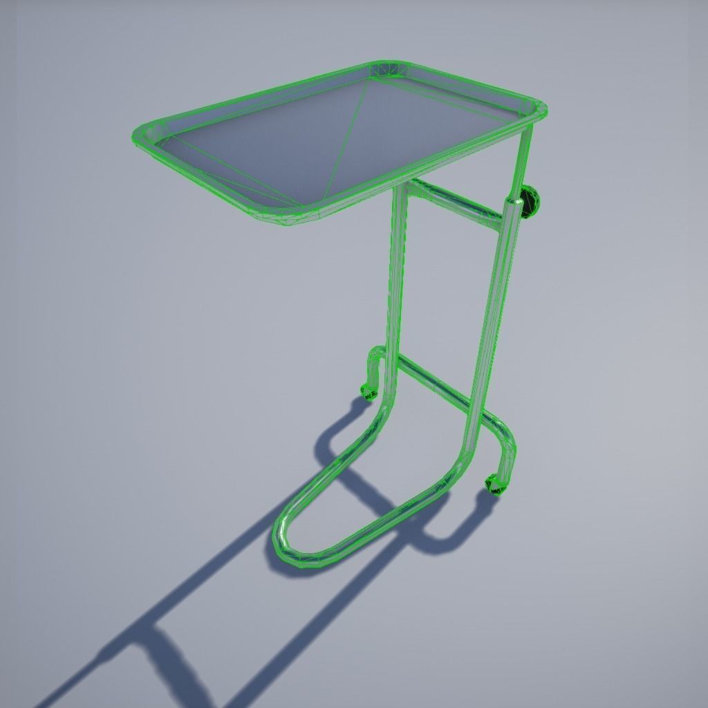 Operating Room Stands and Basins Low-poly 3D model_3