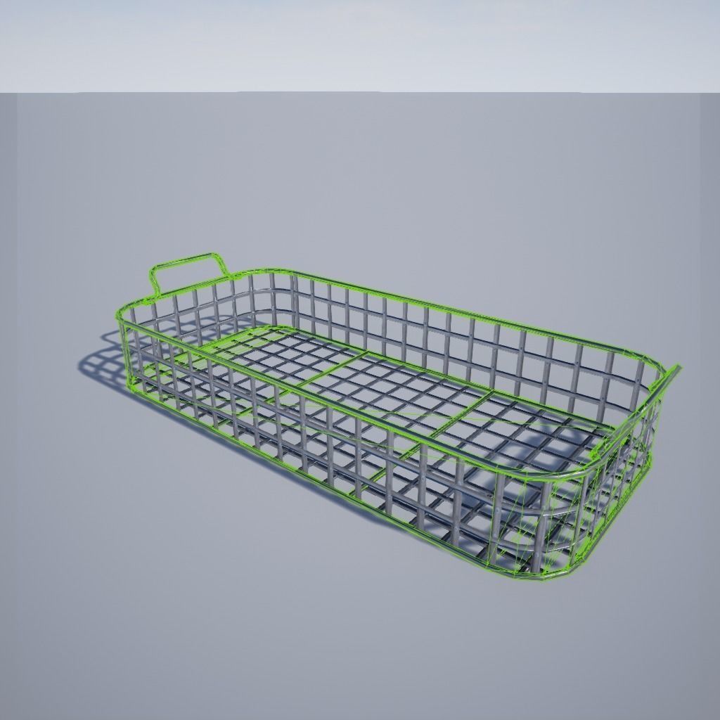 Hospital Surgery Trays and Instruments Low-poly 3D model_5