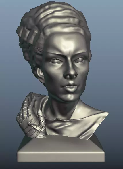 the bride bust for 3d print 3D print model