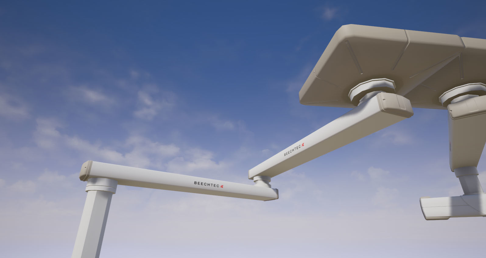 Operating Room Electronics and Lighting System Low-poly 3D model_3