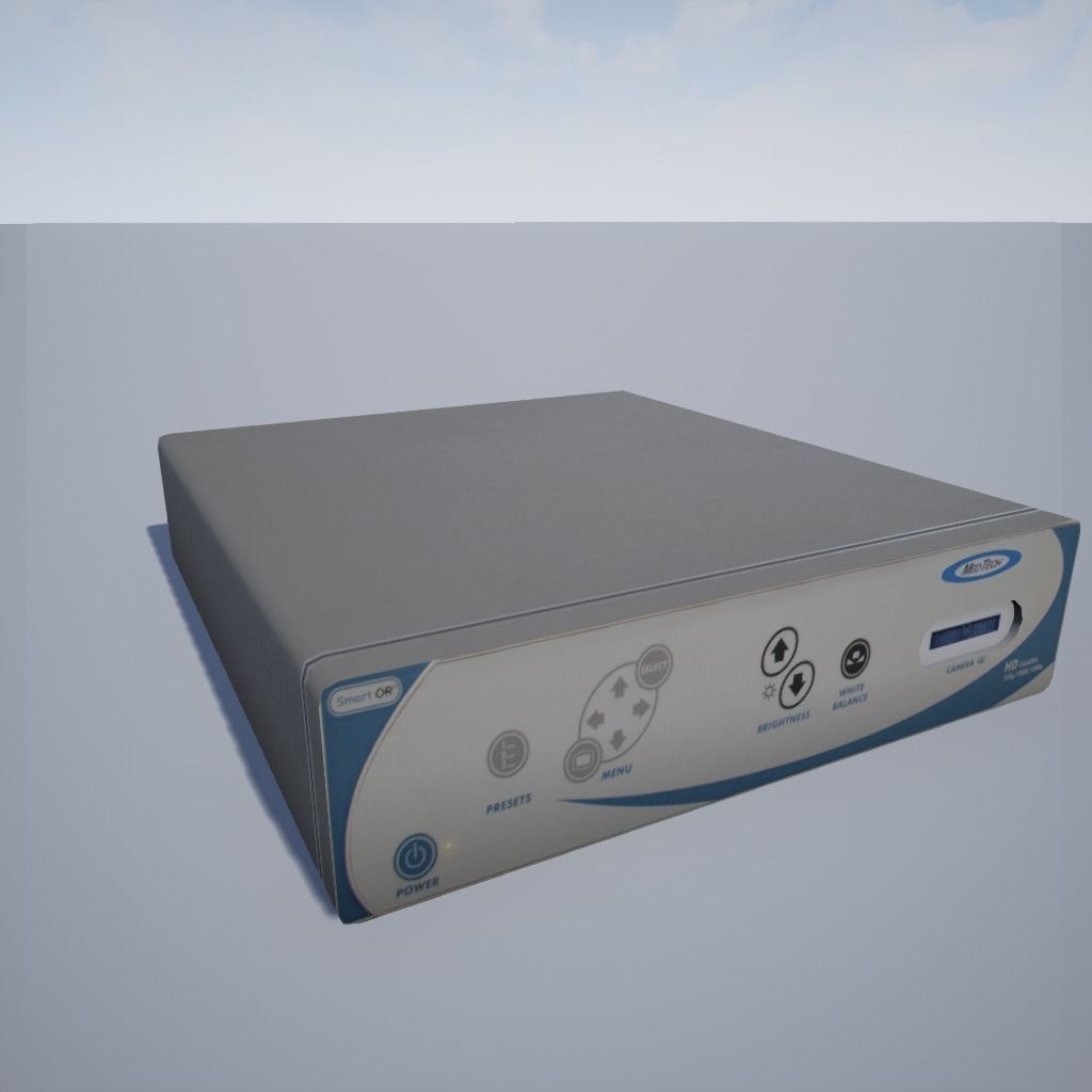 Operating Room Electronics and Lighting System Low-poly 3D model_7