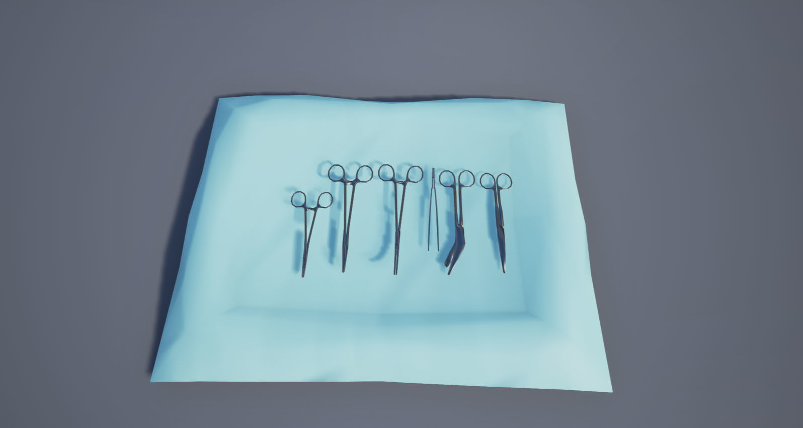 Surgical Instruments Low-poly 3D model_1