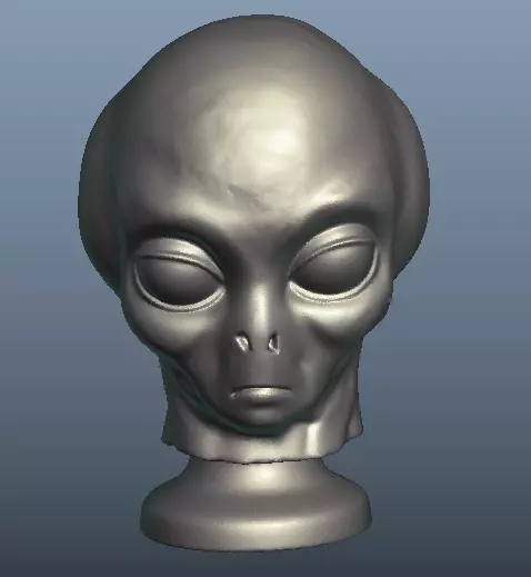 x -Files alien head 3D print model