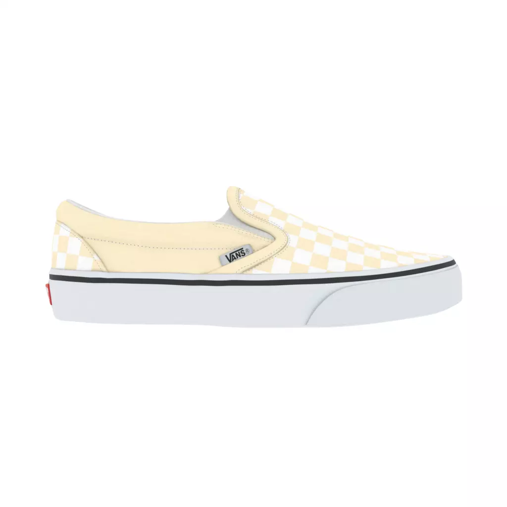 Vans Slip-On Turtle Dove CG Low-poly 3D model