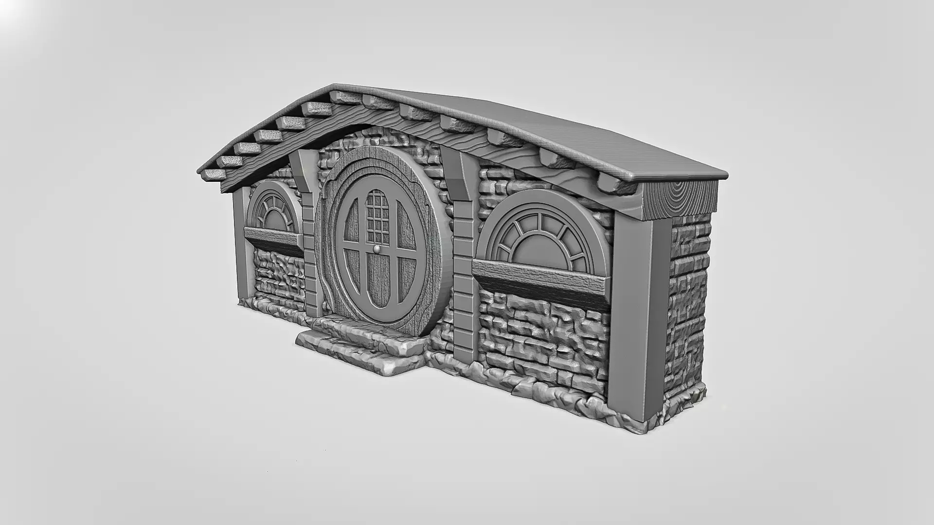 Hobbit House Facade RoZ 3D print model