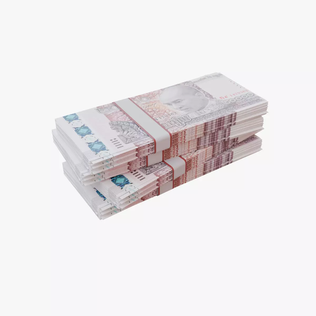 20000 Cambodian Riel KHR Low-poly 3D model