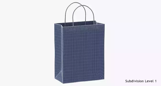 Recycled Paper Bags 01 06 3D model 3