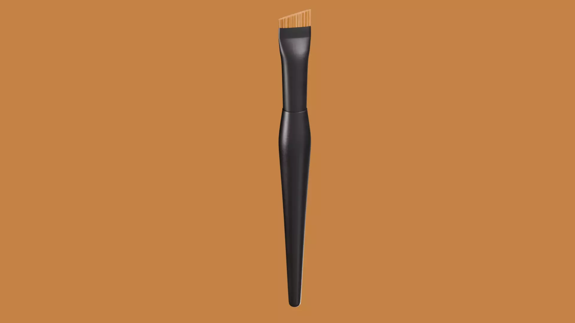 Angled Cosmetic Makeup Brush 3D model