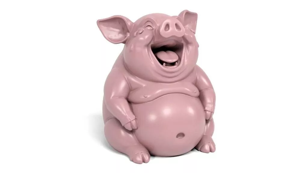 Crying pig 3D print model