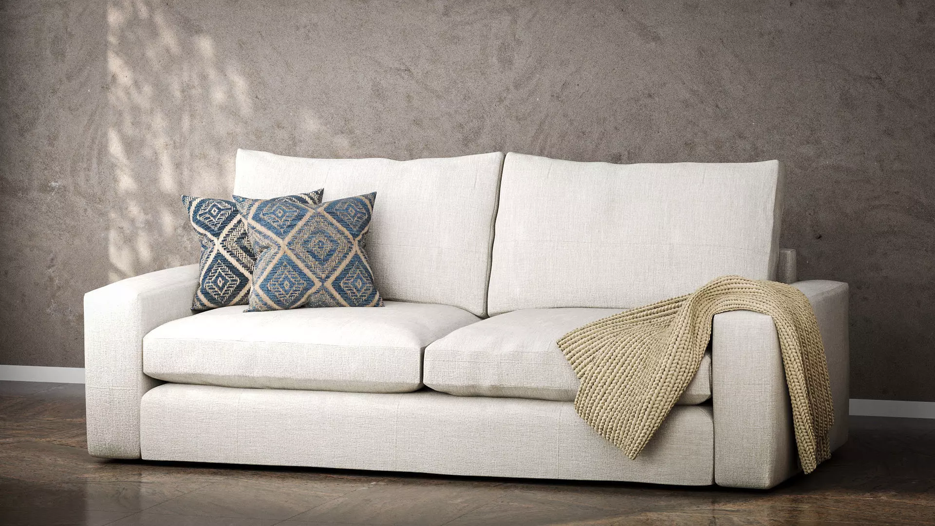 Arhaus Kipton Wide Arm Sofa 3D model