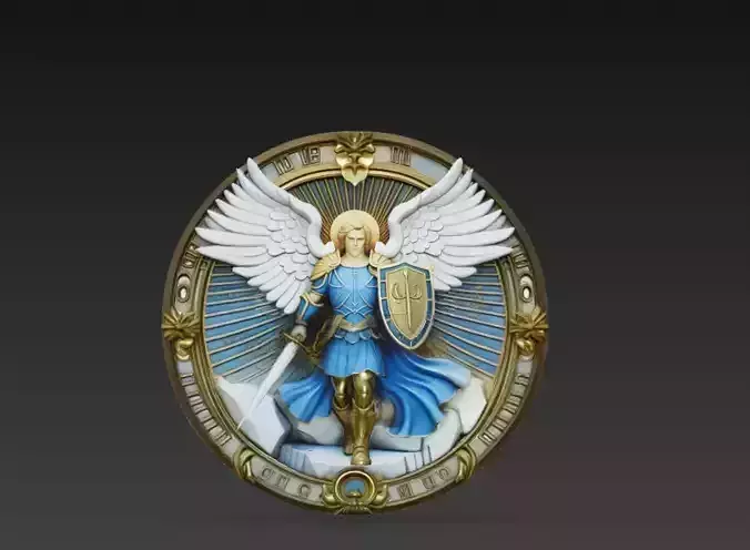 Saint Michael Archangel Relief Medallion