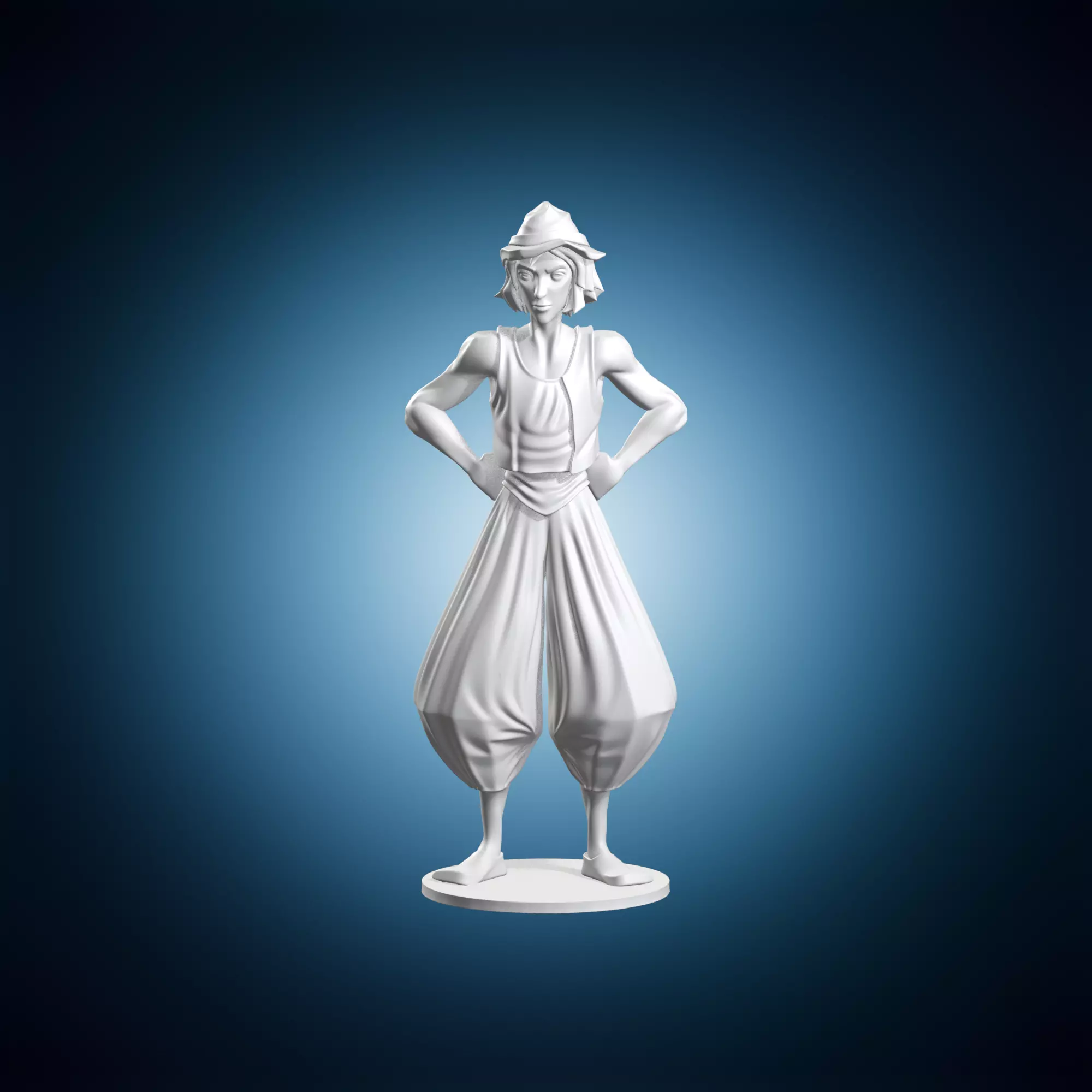 Monkey D Luffy Anime Statue 3D print model