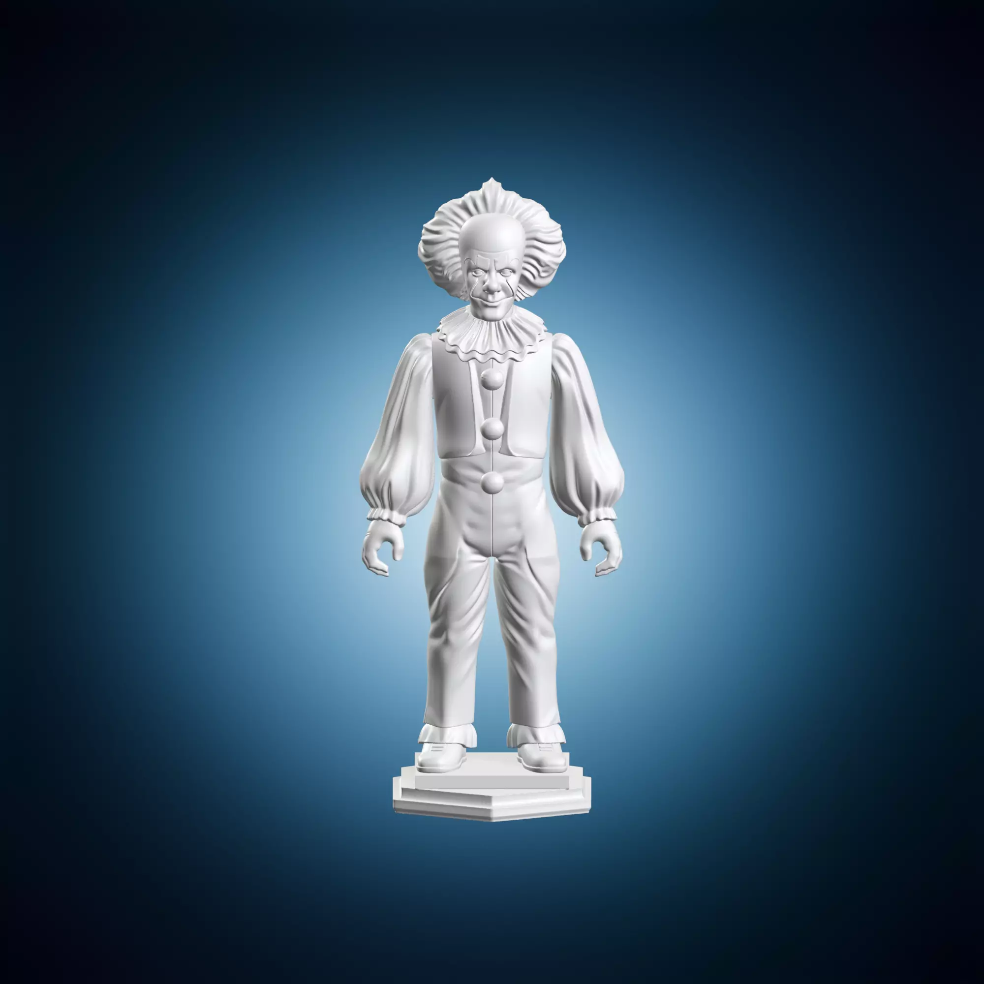 Pennywise Clown Horror Figure 3D print model