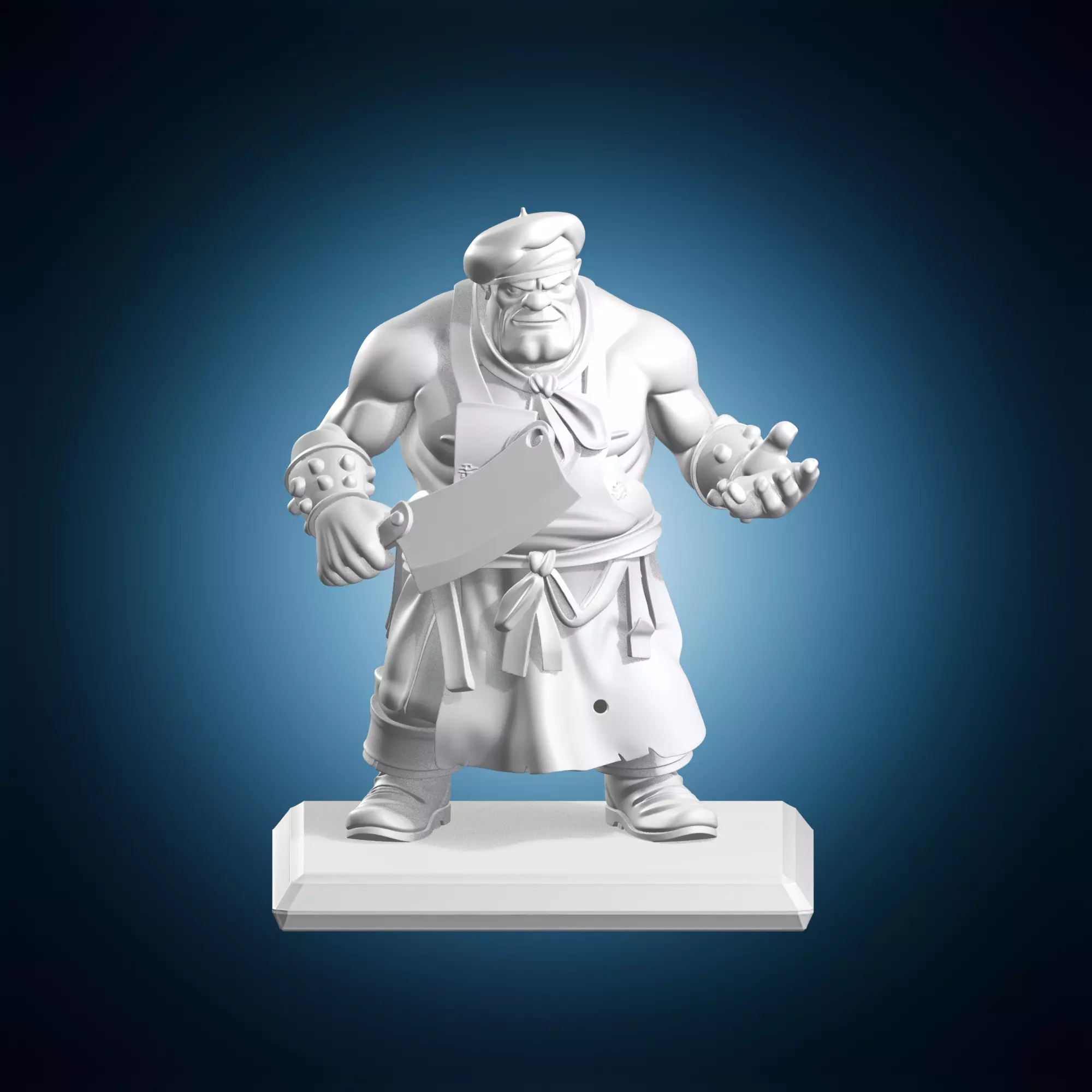 Muscular Ogre Chef 3D print model