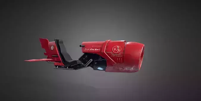 Hover Bike The Rocket Futuristic 3D Model 3D model