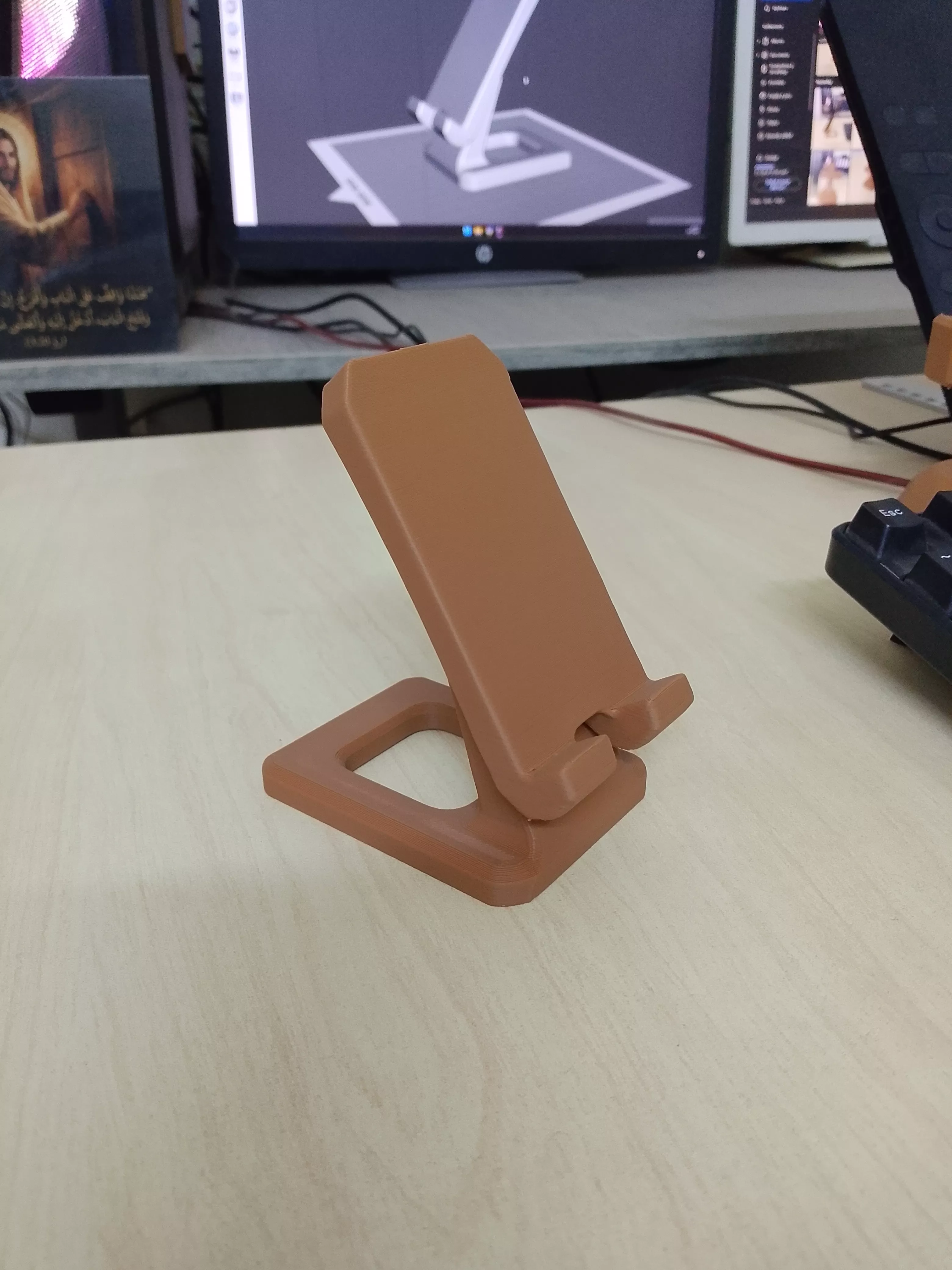 Modern Phone Stand STL 3D Print Desk Holder 3D print model