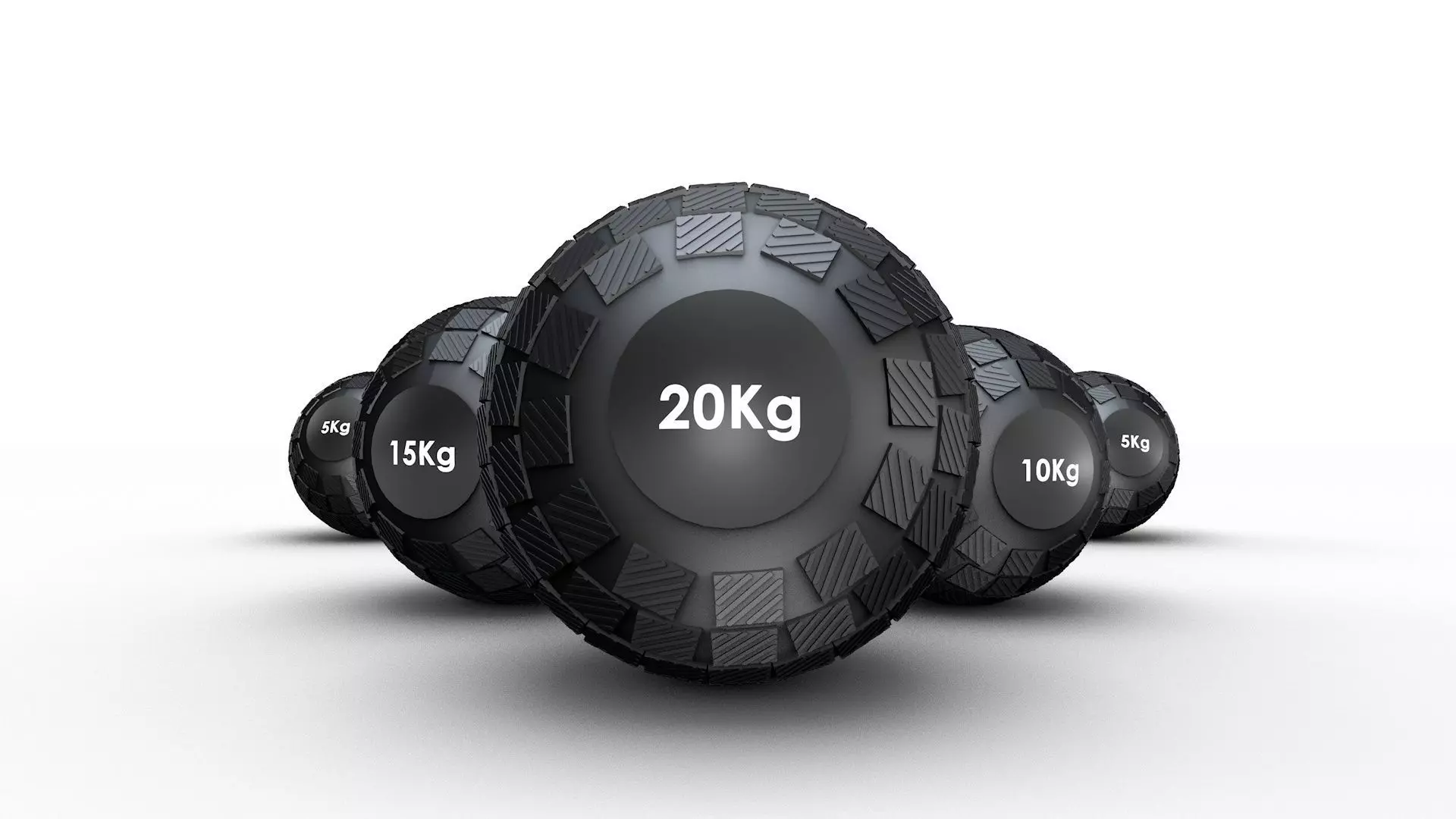 Slam Balls ALL Weights Low-poly 3D model