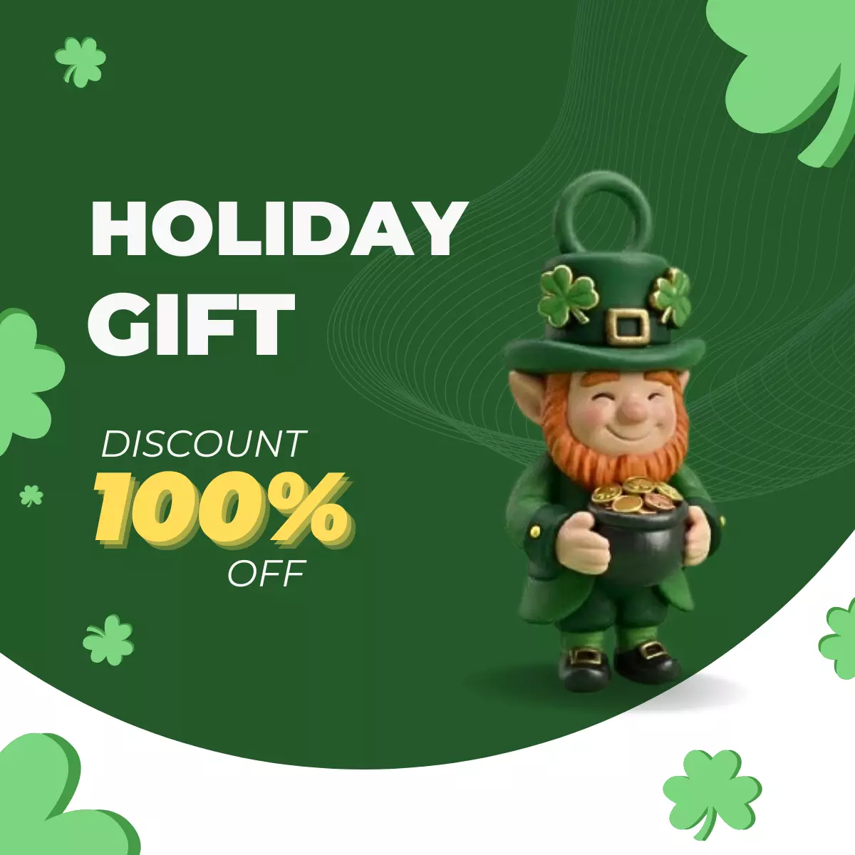 Leprechaun Saint Patrick Free 3D print model