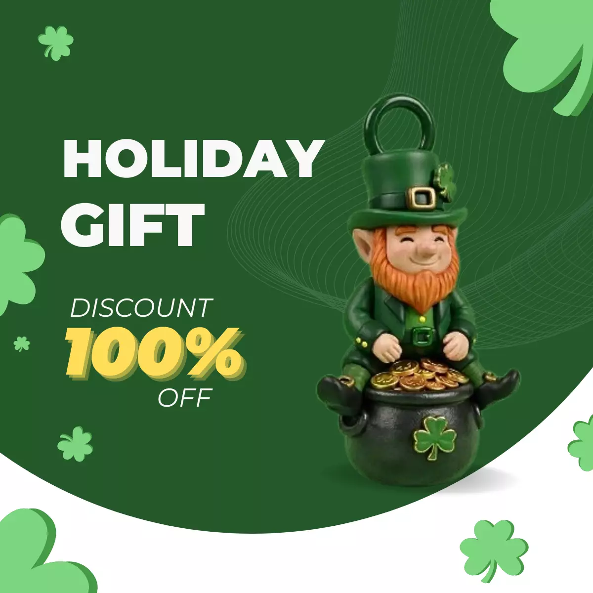 Leprechaun Saint Patrick Free 3D print model