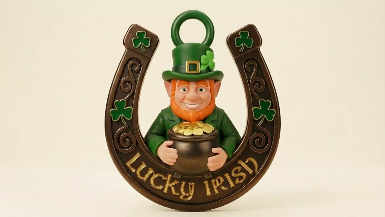 Lucky Irish Horseshoe Saint Patrick 3D print model