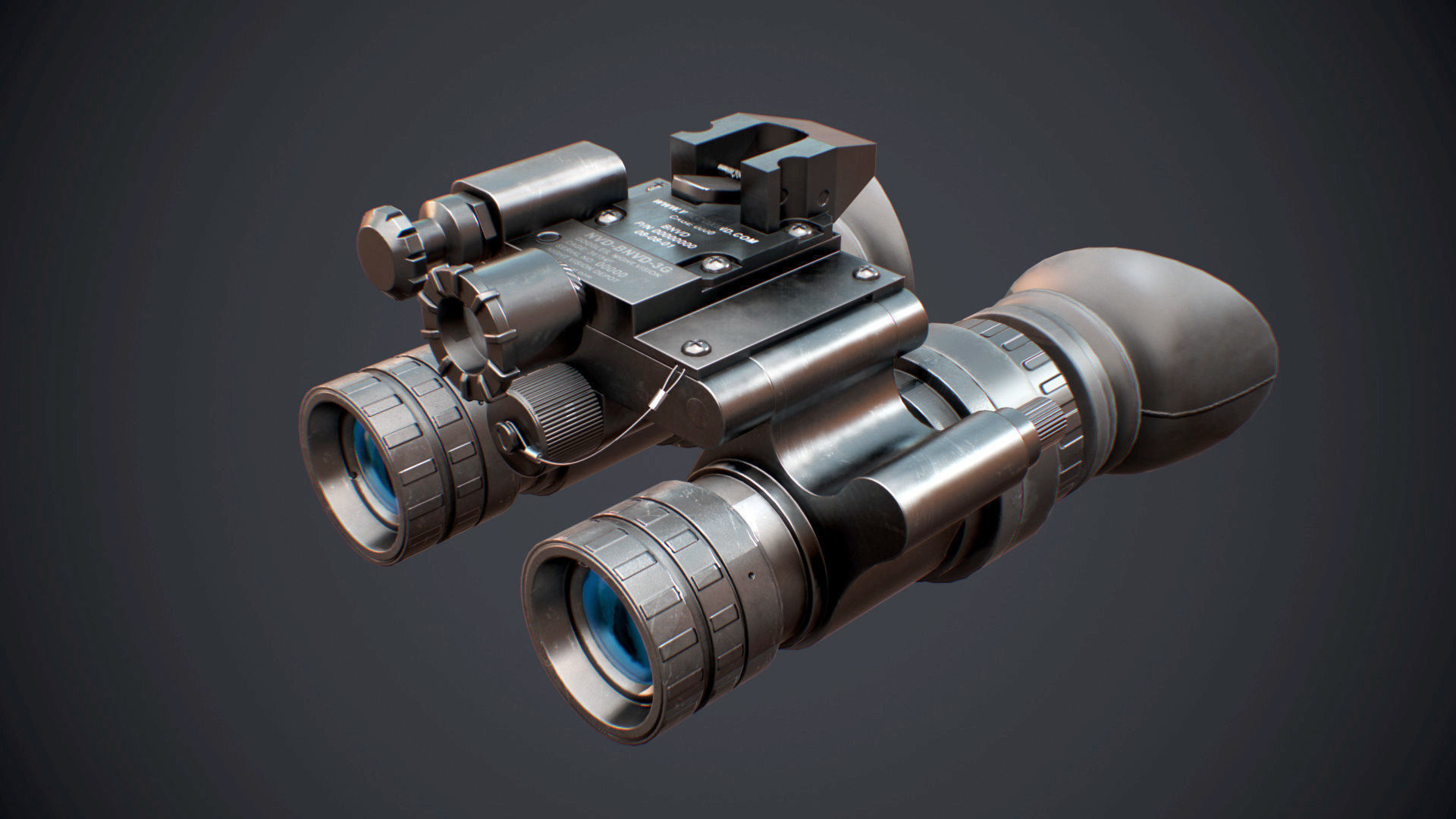 PBR NIGHT VISION GOGGLES Low-poly 3D model_0