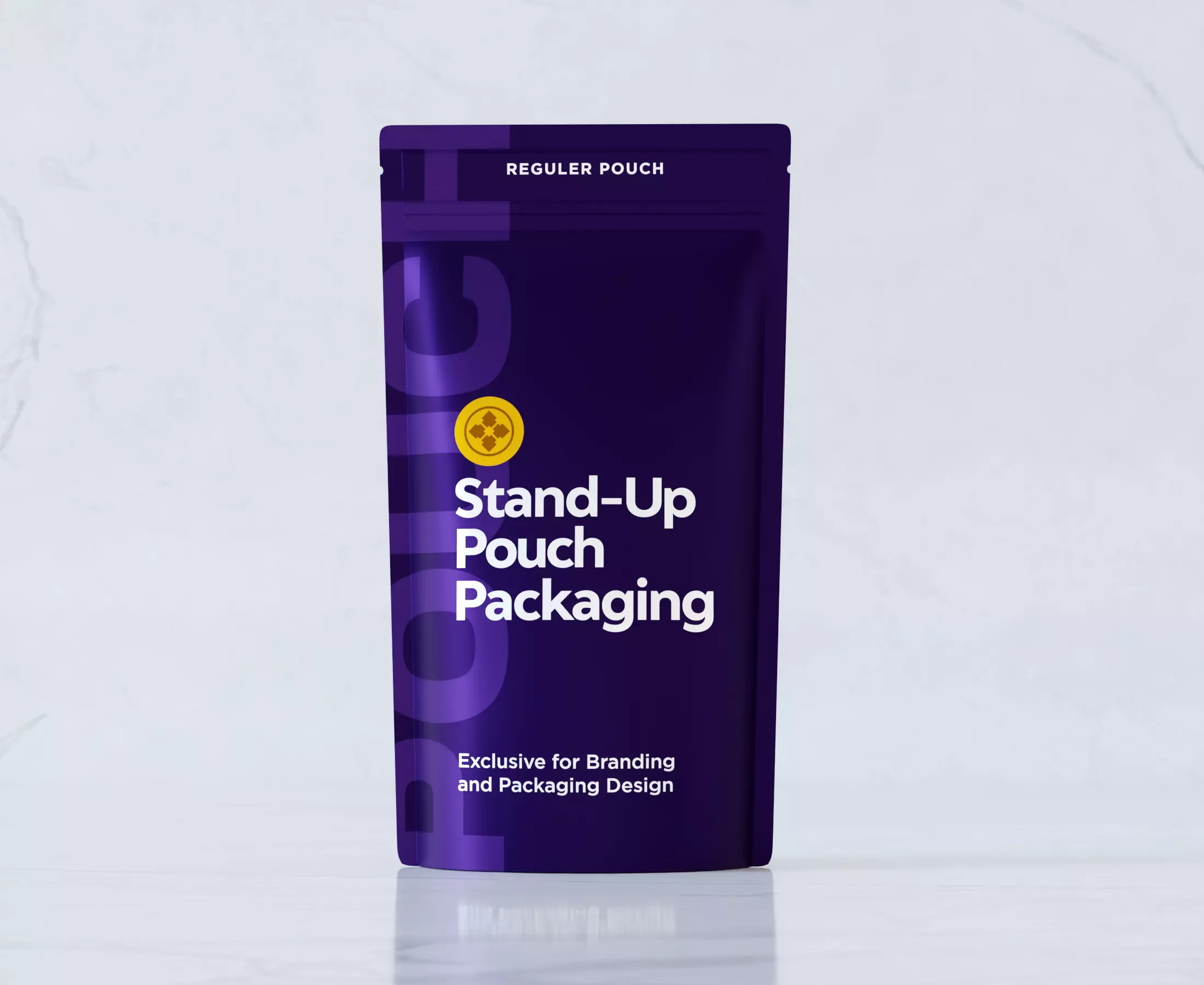 Stand Up Regular Pouch Packaging 3D model