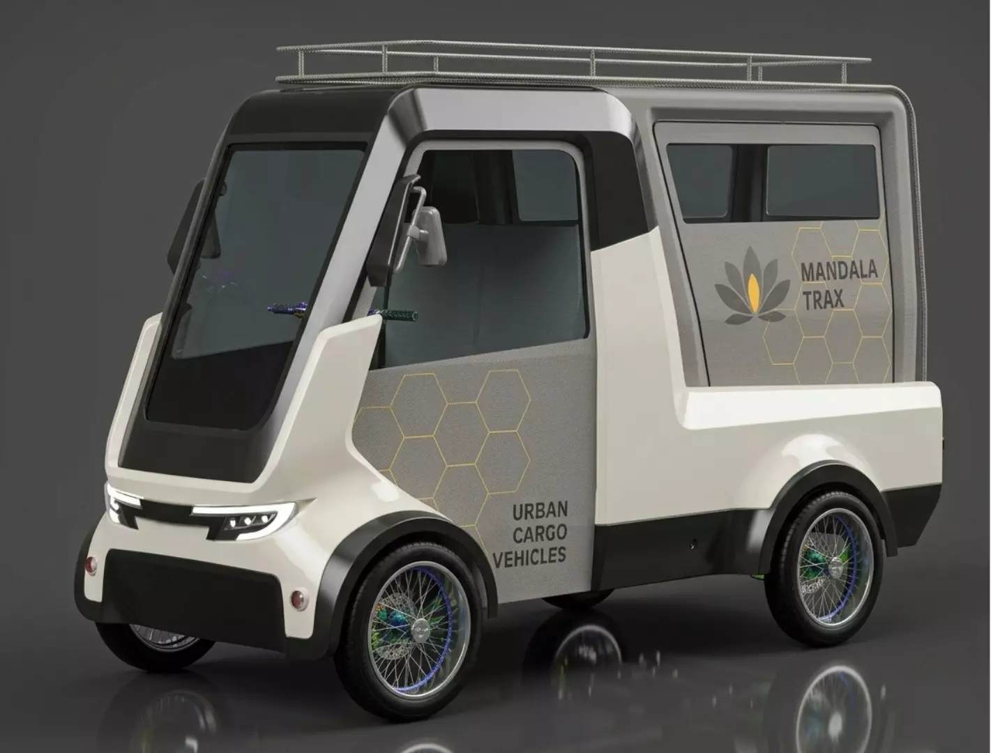 Quadracycle Utility Cargo Bike Soft Topper STEP FBX STL OBJ 3D model