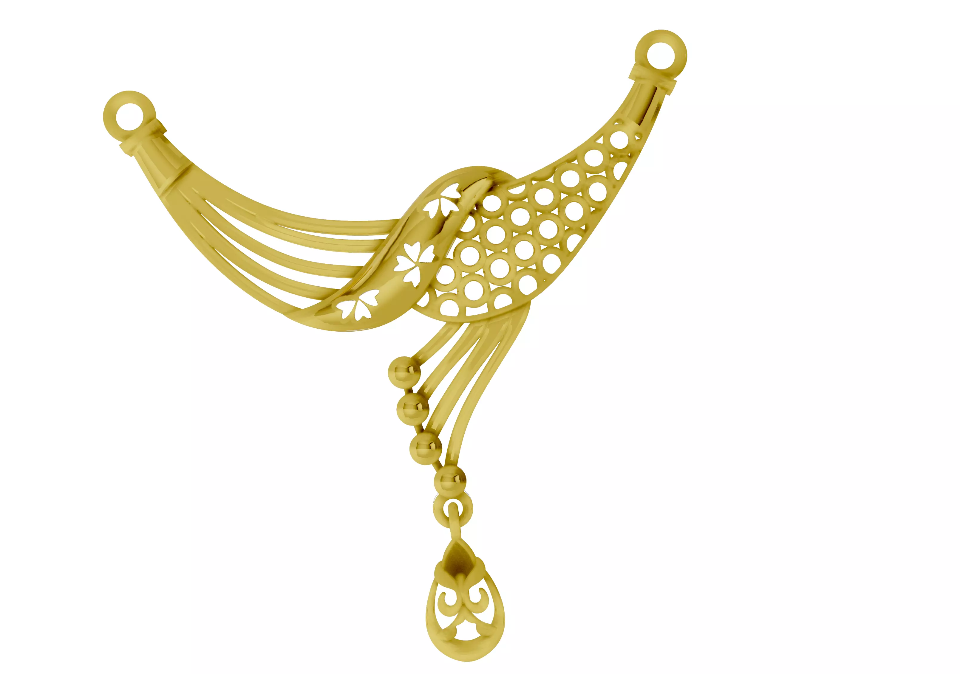 GOLD MANGALSUTR PENDANT-1 3D print model