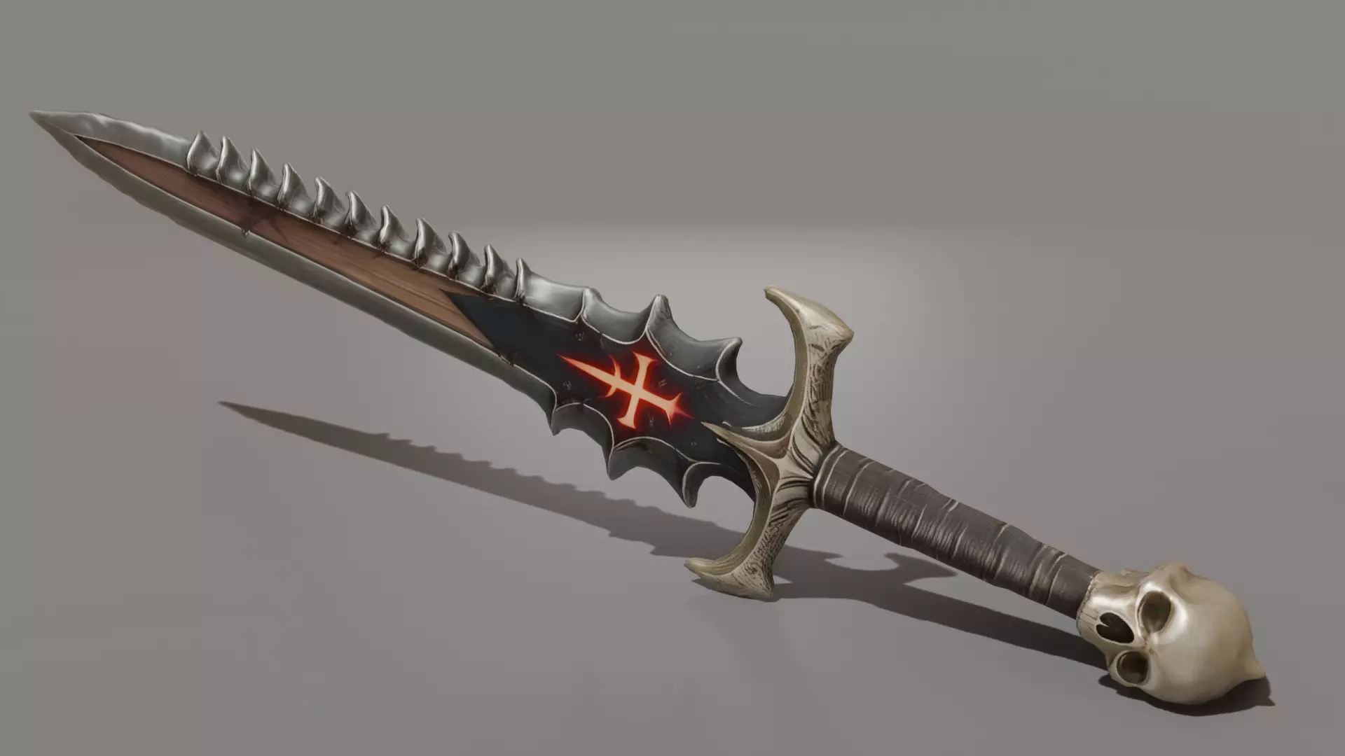 DVL3DStudio CrimsonBlade Sword Low Poly Fantasy Game Ready Low-poly 3D model