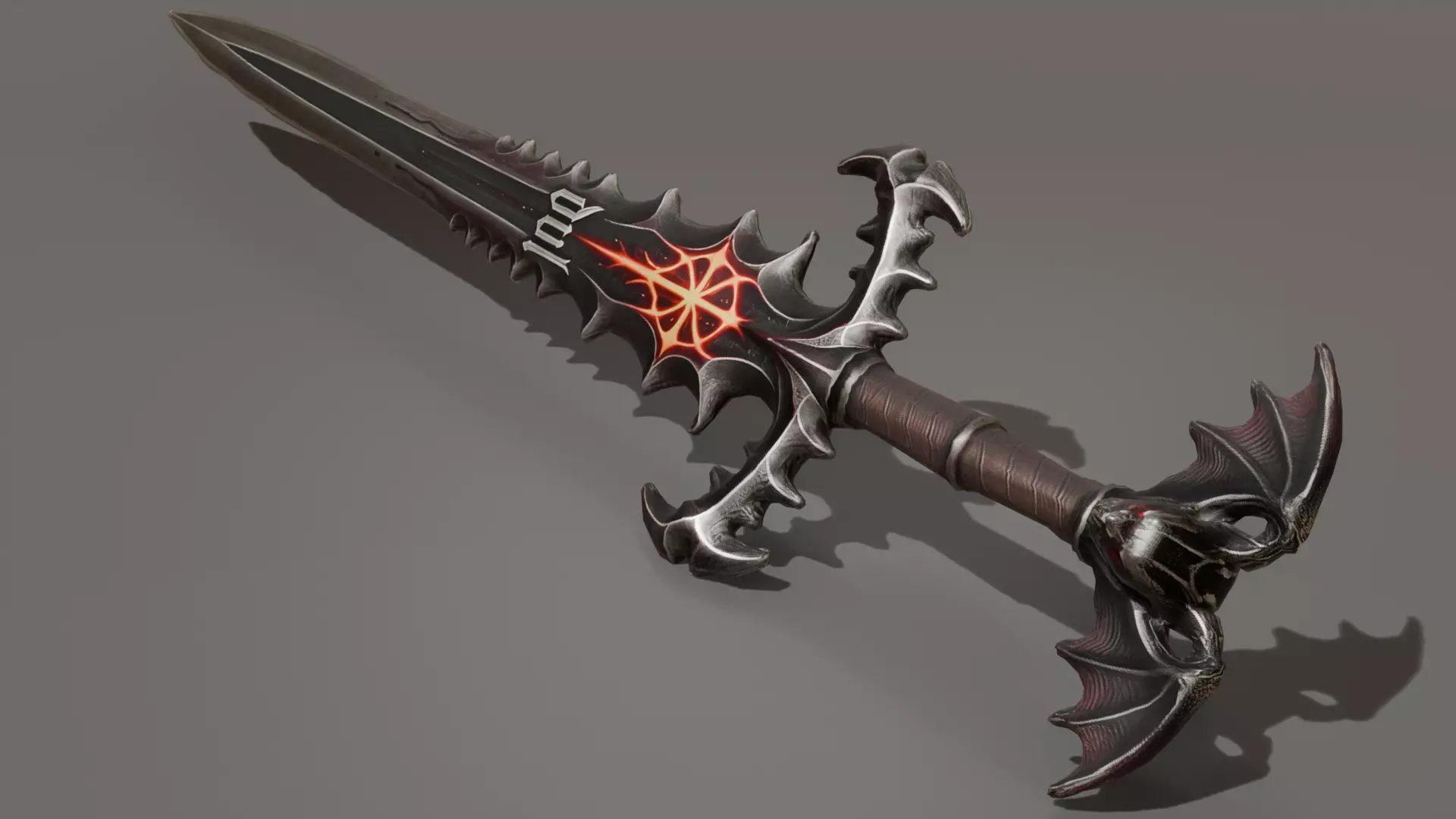 DVL3DStudio BatHead Sword Low Poly Fantasy Game Ready Low-poly 3D model